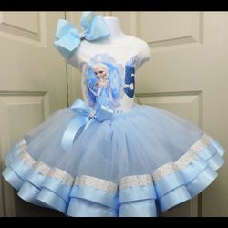 Elsa tutu skirt