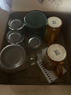 Box of cups, take the box. Still good