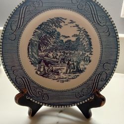 1 Currier & Ives Harvest Plate 6.5 