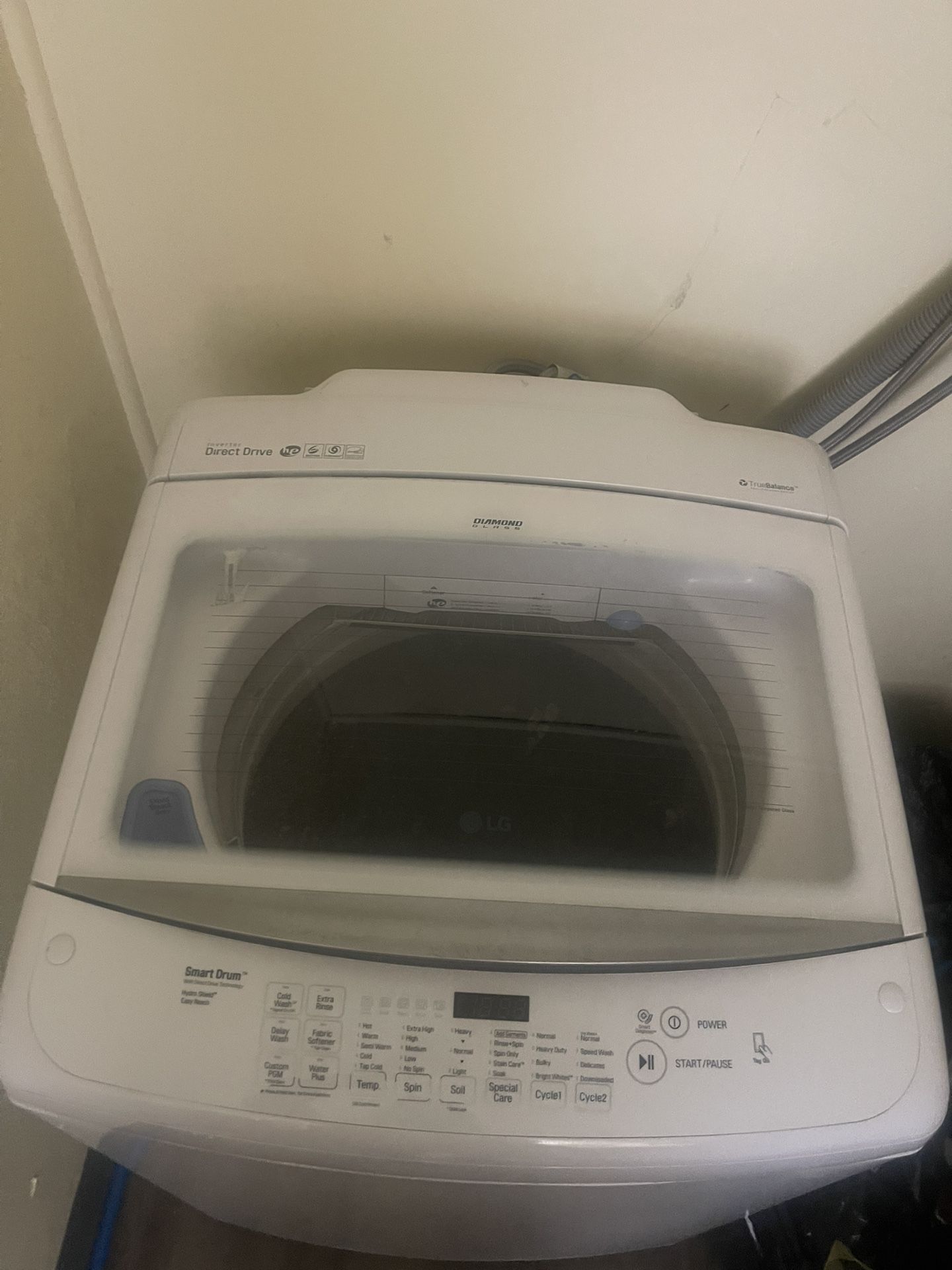 4.1 cu. ft. LG Large Capacity Top Load Washer with Sleek Easy Front Control Panel