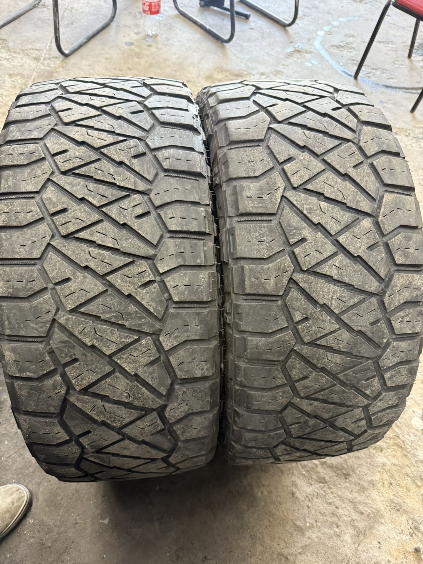 2 Used 295/55/20 NITTO RIDGEGRAPPLER TIRES