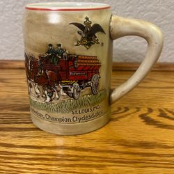 Budweiser Clydesdale vintage collectible mug