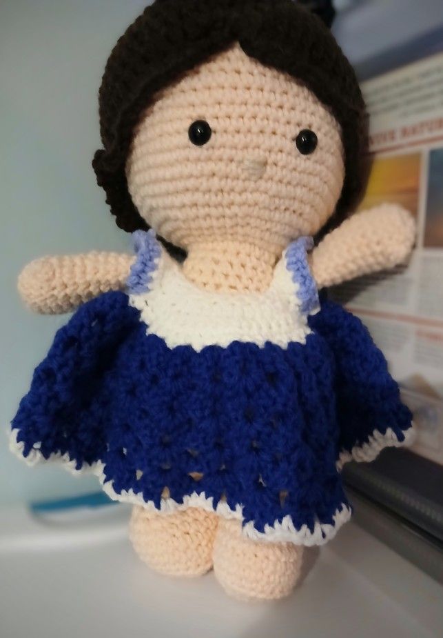 Handmade Doll W/2 Outfits