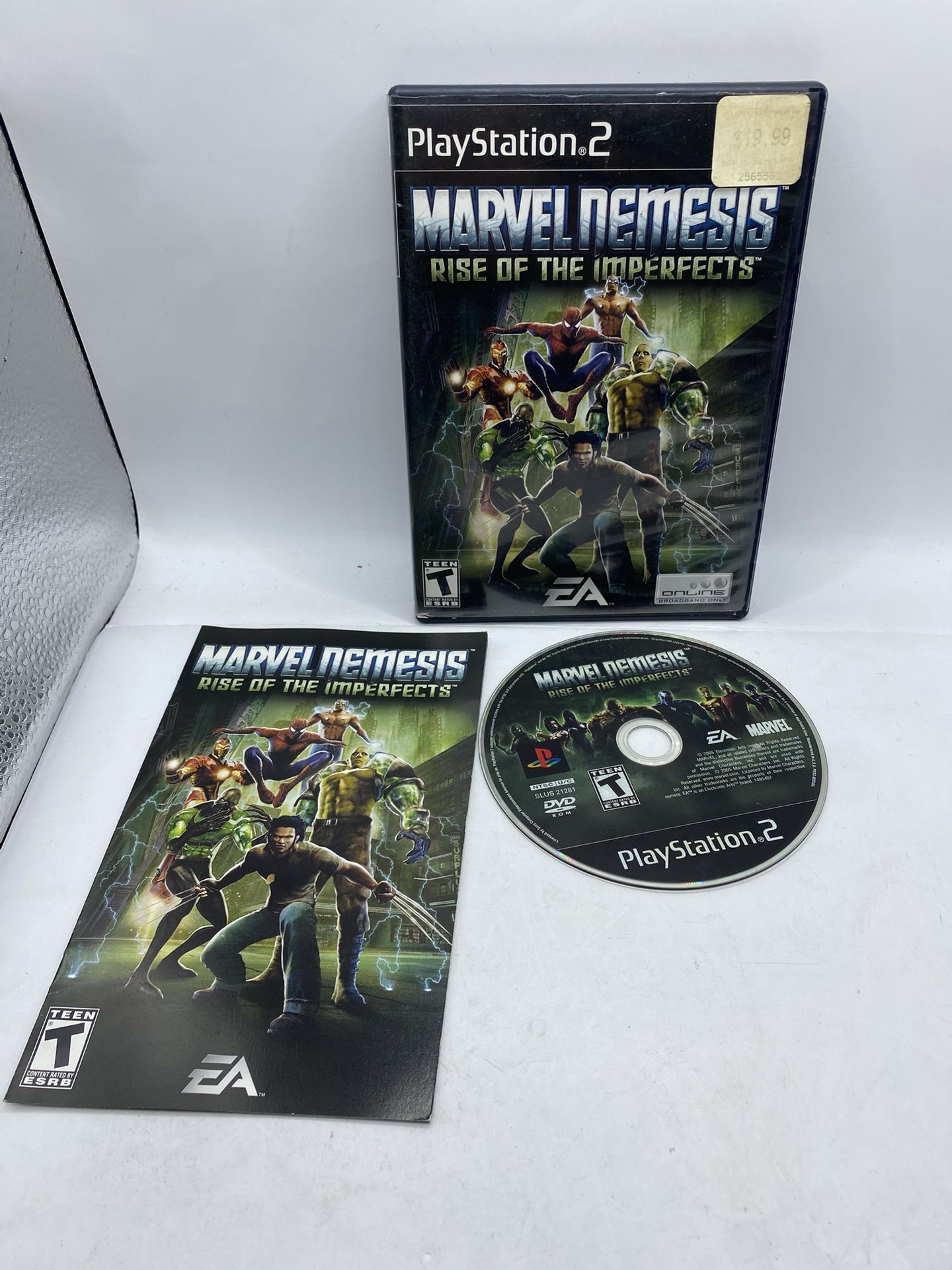 Marvel Nemesis: Rise of the Imperfects Complete w/ Manual (Sony PlayStation 2)