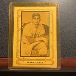 Sandy Koufax Baseball Legends Card