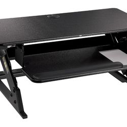 3M Precision Standing Desk 35"W Manual Adjustable Desk Riser