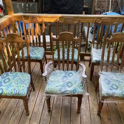 Wooden Chairs (indoor) w/cushions