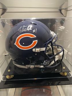 Chicago Bears Justin Fields Autograph Authentic F/S Helmet