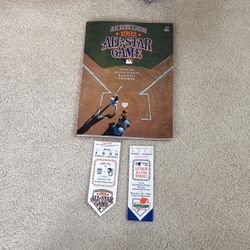 San Diego Padres 1992 All Star Game Program And 1 Ticket From The All Star Game And 1 Ticket From The All Star Workout