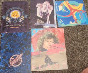 5 Concert Programs Robert Plant Of Led Zeppelin