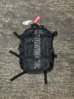 Supreme black fw18 backpack