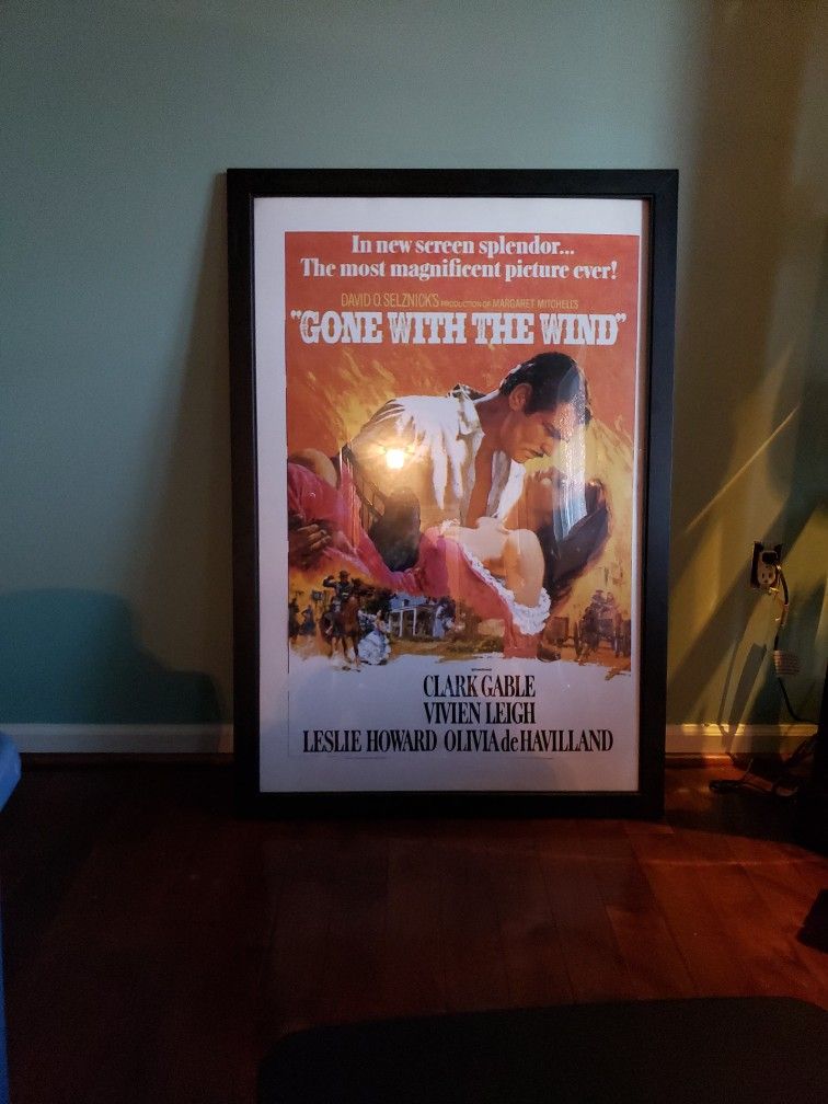 Framed Movie Poster - Gone With The Wind