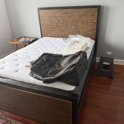 Queen Bed With Mattress 