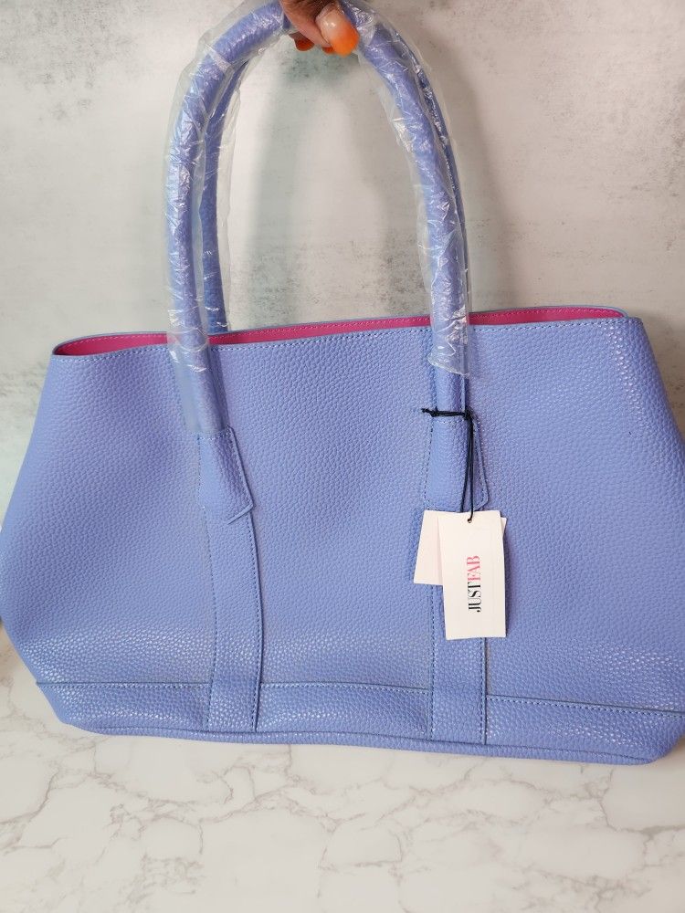 JustFab Purple Tote Bag