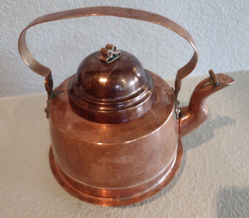 Vintage Copper Tea Kettle