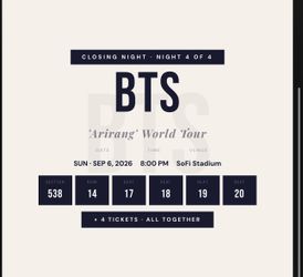 BTS ARIRANG NIGHT Concert 9/6