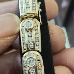 Men's Natural Diamond Bracelet 