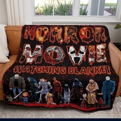 Horror Blanket, Halloween Flannel Blanket, Halloween Home Decor Gifts, for Bedding,