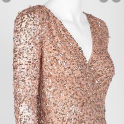 Handmade Adrianna Papell  Dress Rose Gold 
