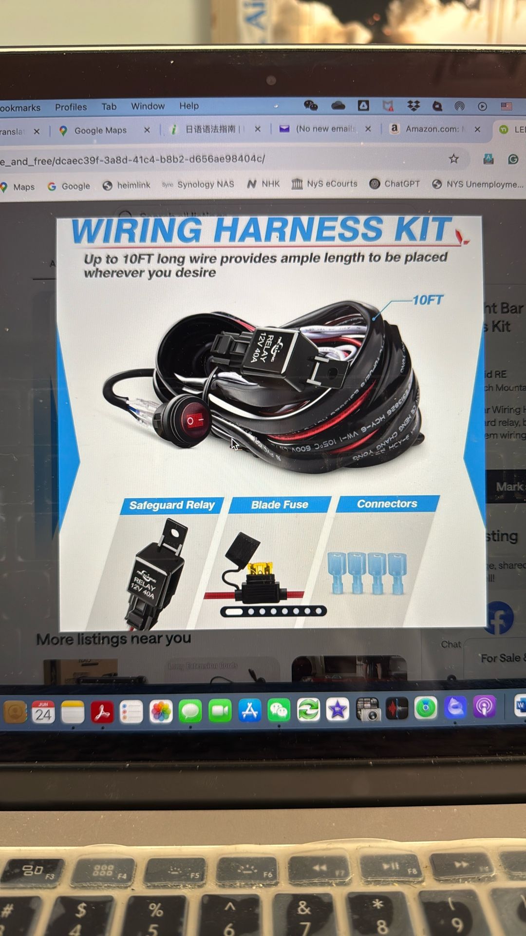 Brand New LED Light Bar Wiring Harness Kit