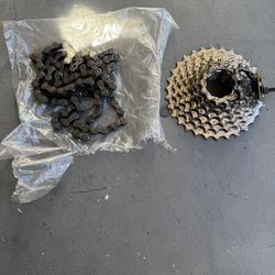 Bike Cassette and Chain