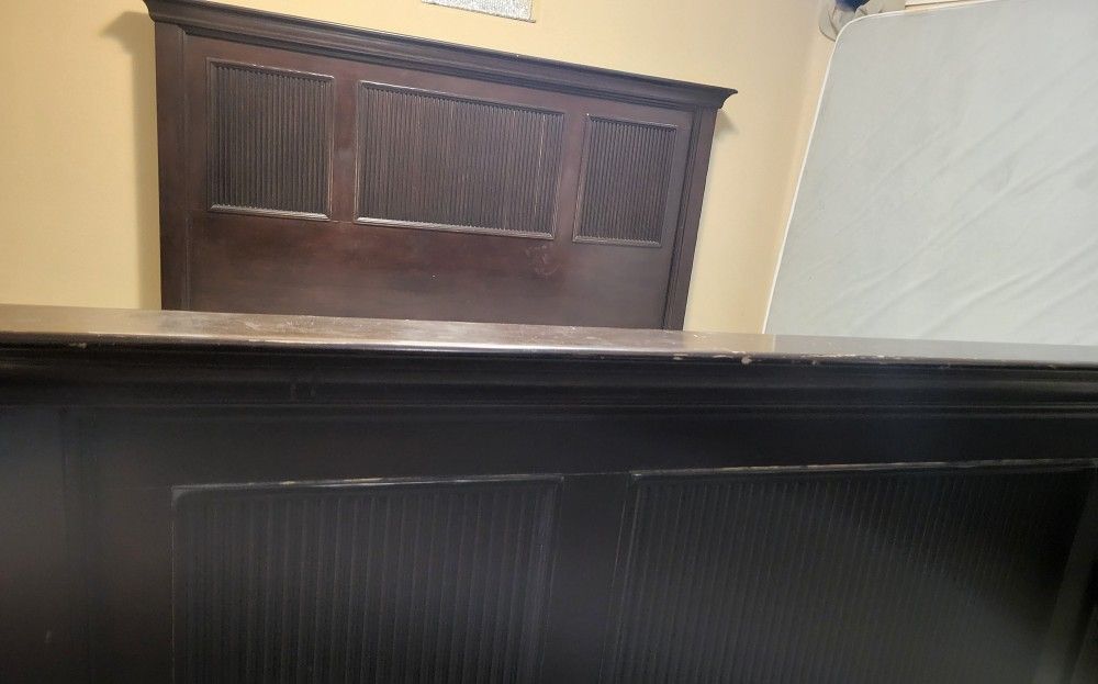 king size bed frame with headboard