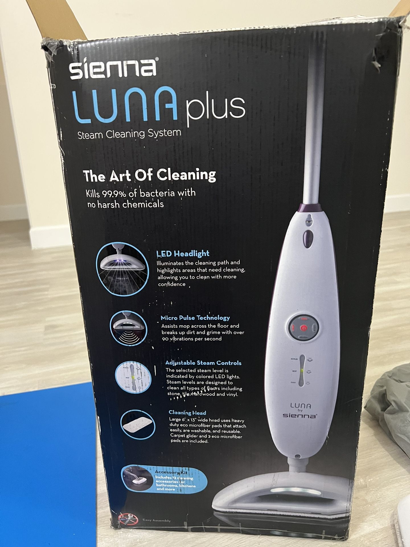 Sienna Luna Steam Cleaner Mop-Purple