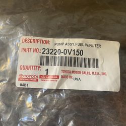 2012 TOYOTA Camry Fuel Pump Assembly With Filter