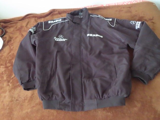 vintage Mercedes Benz brabus bomber jacket made in germany rare XL