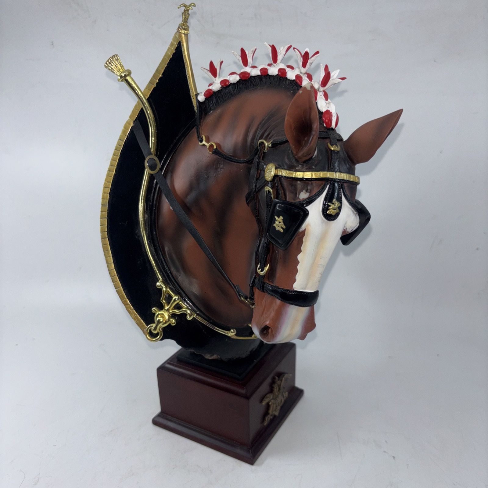 RARE Bradford Exchange Budweiser Majestic Clydesdale Masterpiece Sculpture 13”