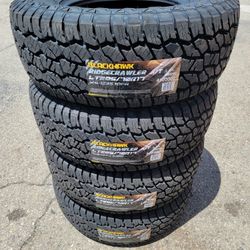 LT 285 70 17 ALL TERRAIN 10PLY TIRES F250 EXCURSION SILVERADO SUBURBAN AVALANCHE TAHOE SIERRA F150 RAM RUBICON GLADIATOR 
