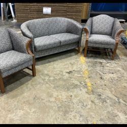 5 Sets ..... Sofa And 2 Chairs Mathing Set ......$60-$100 All 3 Pieces