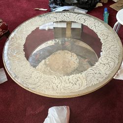 Antique Glass Table