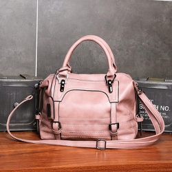 NEW Fashion Women Solid Color PU Leather Shoulder Bag Casual Ladies Crossbody Bag