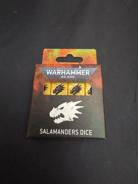 Salamanders Dice - Warhammer 40k - Brand New, Factory Sealed (UH)