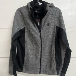 NWT Men’s Spyder Brand Full Zip Hooded Jacket Medium