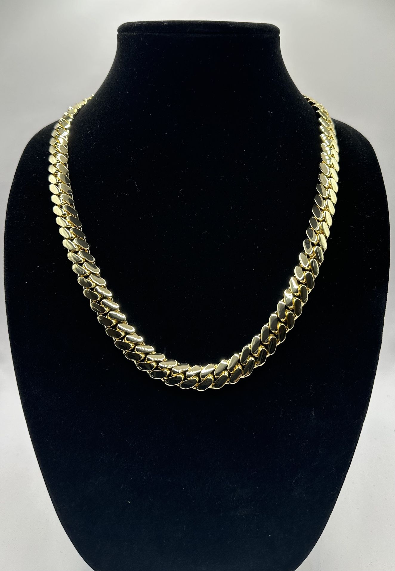 14k Gold Plated 12mm 24” 150+ Gram Handmade Miami Cuban Link