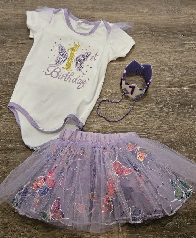 Baby Girl 1st Birthday Outfit
