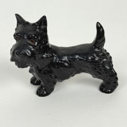 Goebel Scottish Terrier Scottie Dog Vintage Ceramic Figurine Black 