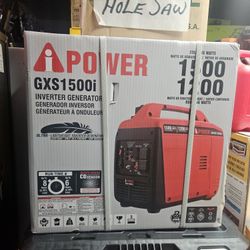 I POWER GAS 1500 WATTS INVERTER GENERATOR NEW 