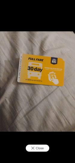 A brand new buss pass 30 days