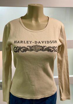 Harley-Davidson Women's Ribbed Long Sleeve Shirt Size Large