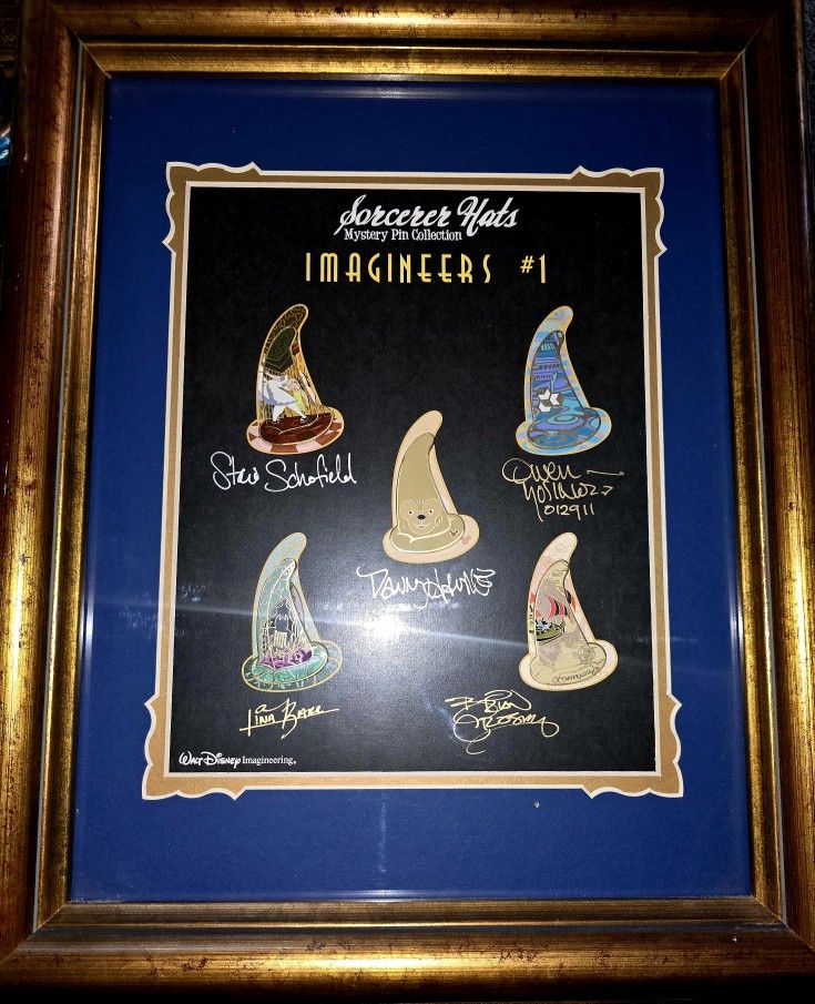 "RARE" Disney Secret Hat Pin Set