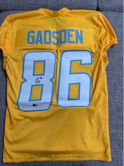 ORONDE GADSDEN II Signed Autograph Custom Jersey-Beckett-Los Angeles Chargers