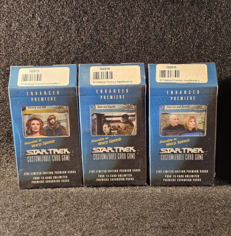 Star Trek CCG 2E Booster Packs By Dicipher Assortment Of 28 Factory Sealed Packs!