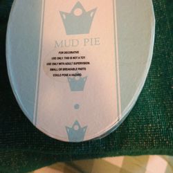 2 Piece Mud Pie Porcelain First Haircut And First Tooth Set 