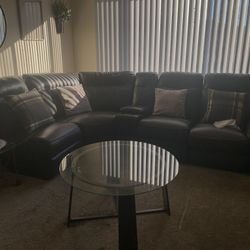 Glass Coffee And Side Table 