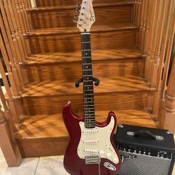 Squier Affinity Stratocaster (Mint) W/ Fender Amp