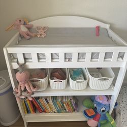 Changing Table With Shelves 
