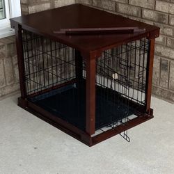 End Table dog Crate